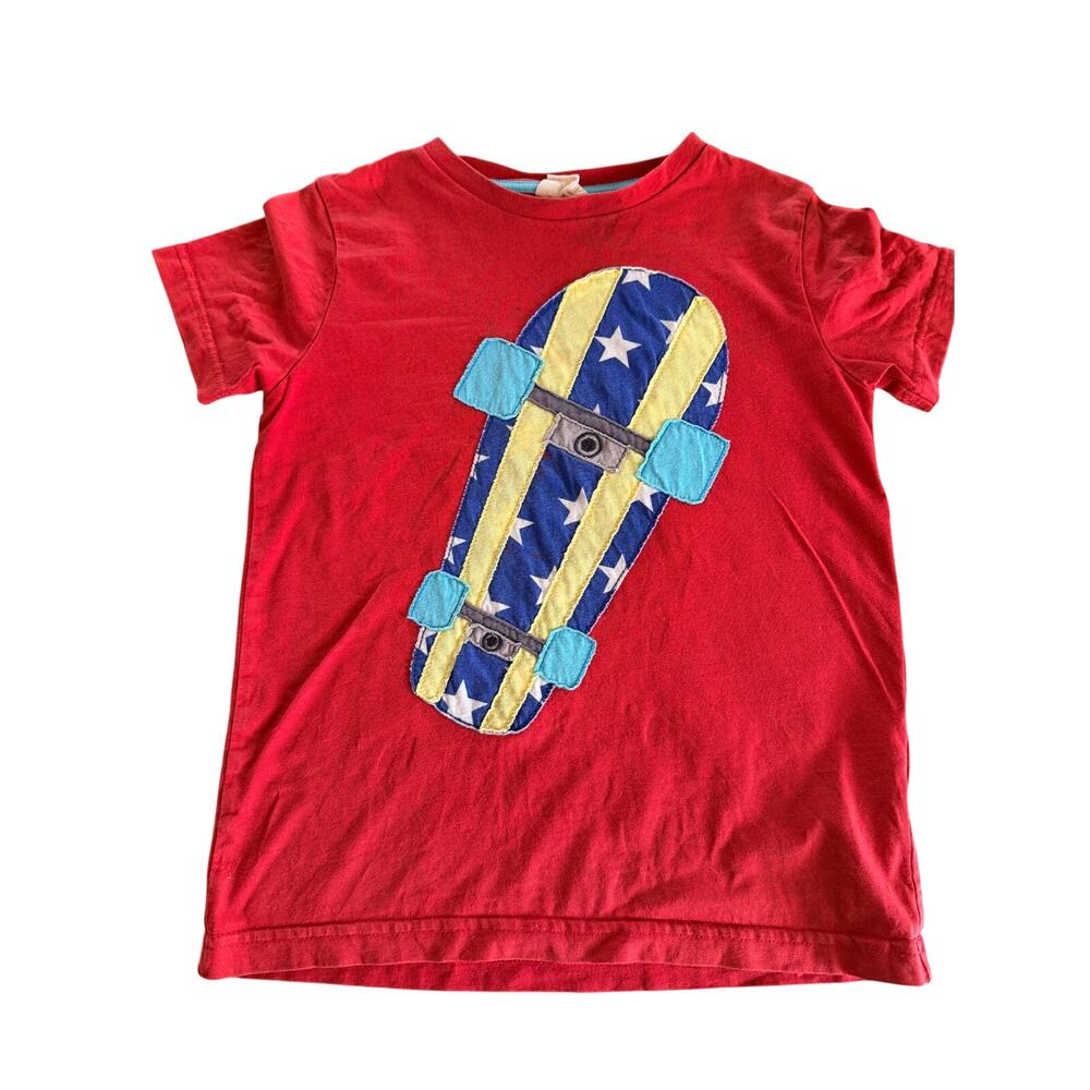 Mini Boden Skateboard Appliqué Tee - Boys 6/7 PLAY CONDITION